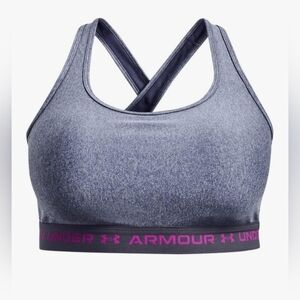 Under Armour Women's Crossback Mid Heather Sports Bra